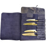 Скрутка для ножей SAMURA кожаная синяя KRO-01BLU